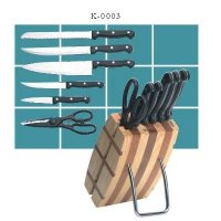 7 PCS Knife Set with Bakelite Handles & Wooden Block