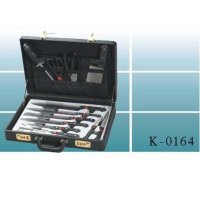 13 PCS Knife Set with Bakelite Handle in Leather Brief Case