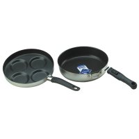 Stainless Steel Frying Pan With Non-Stick Removable Handle
